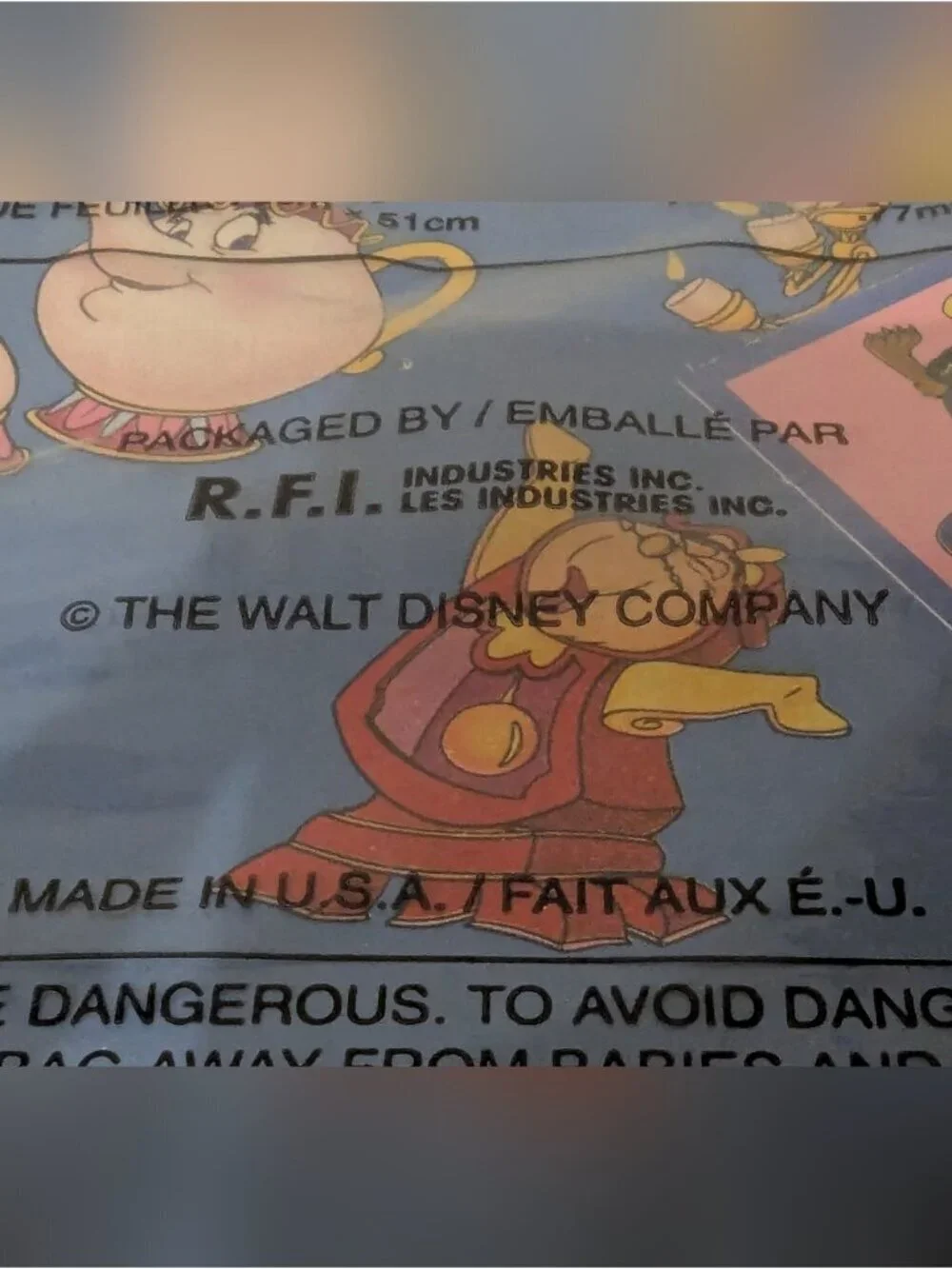 Vintage 80's Gift Wrap Aladdin & Beauty & The Beast Disney Wrap & gift tags